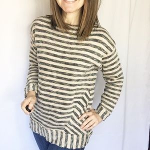 ♦️sold♦️ Soft surroundings stripe sweater